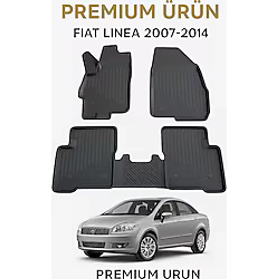 Fiat Linea 2007-2014 3D Havuzlu Oto Paspas Premium