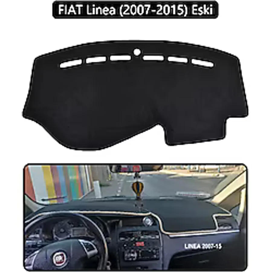 Fıat Linea 2007-2015 Modellerine Uygun Eskitorpido Koruma Halısı Siyah Kenar