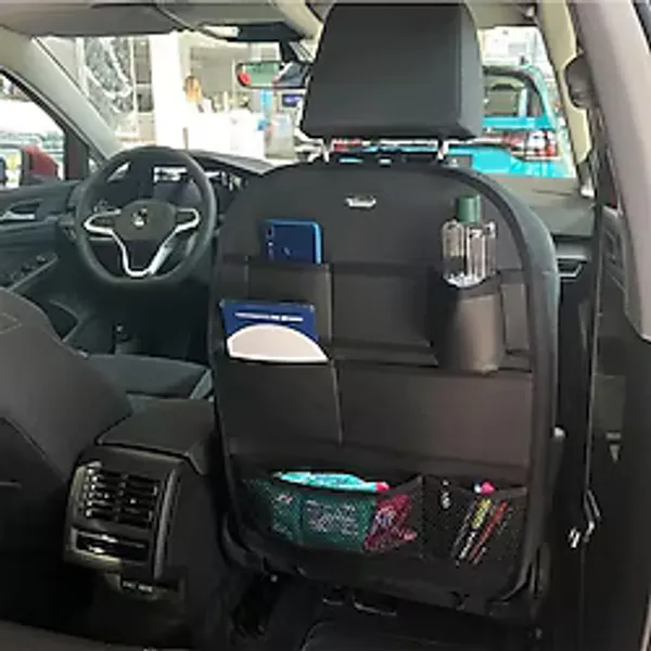 Fiat Linea Araç Içi Deri Koltuk Arkası Organizer Düzenleyici Koruyucu Siyah Siyah