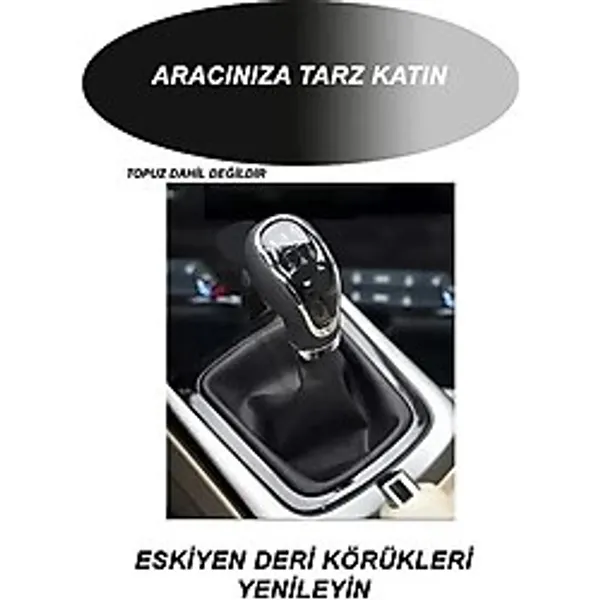 Fıat Panda Uyumlu Araba,oto,araç Vites Körüğü Siyah Dikiş