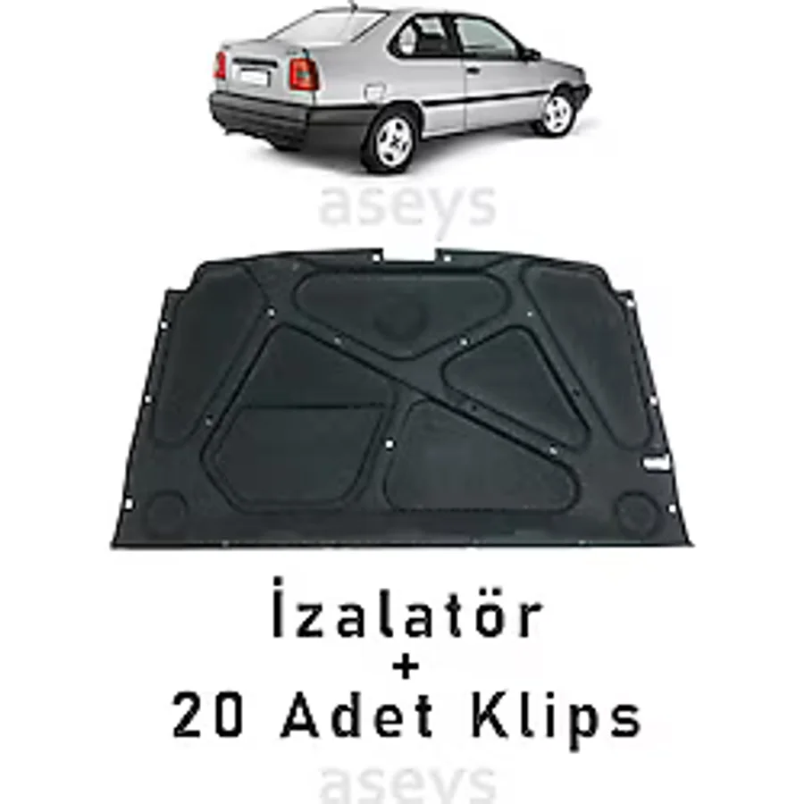 Fiat Tempra Kaput Izalatörü Halısı 20 Adet Klips Hediyeli Tempra Kaput Izalatörü