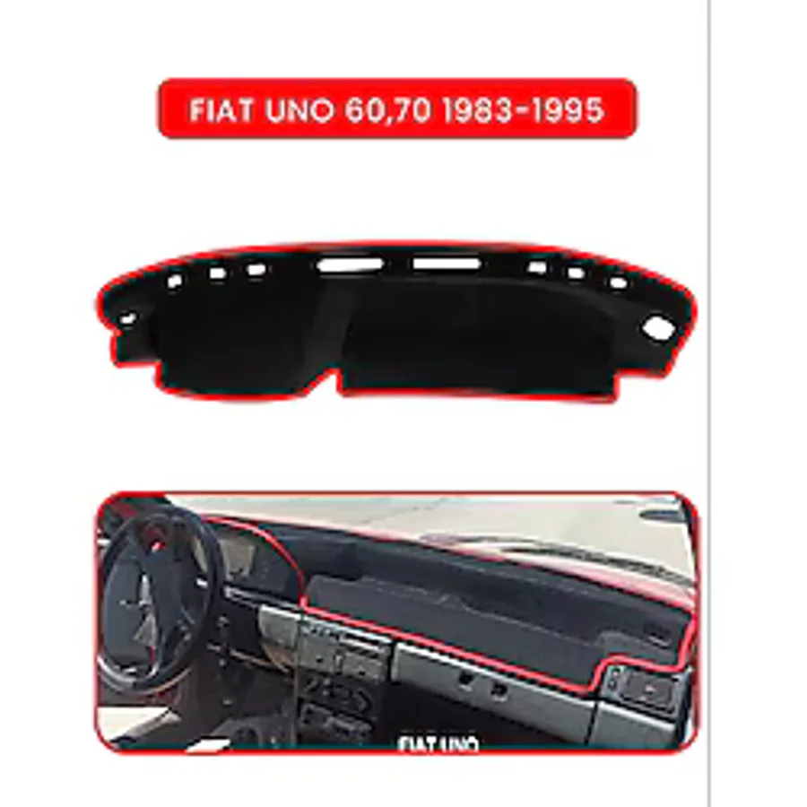Fıat Uno 60,70 1983-1995 Modellerine Uyguntorpido Koruma Halısı Kırmızı Kenar