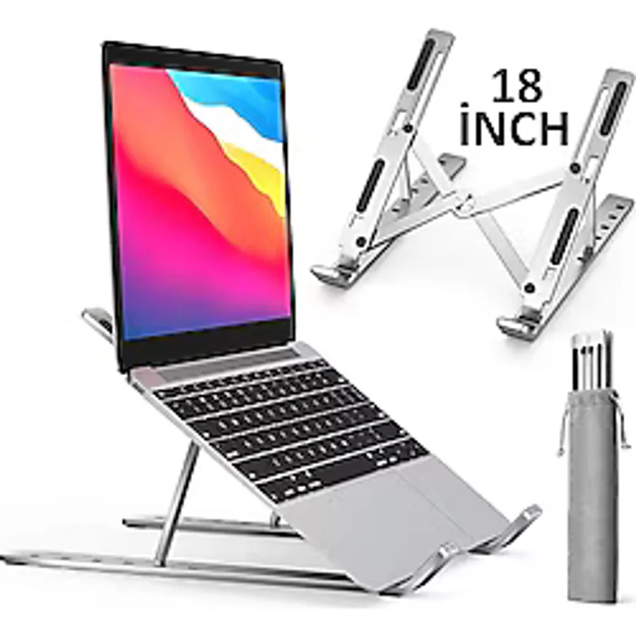 Fibaks Alüminyum Ayarlı Laptop Macbook Uyumlu Notebook Yükseltici Tutucu Stand