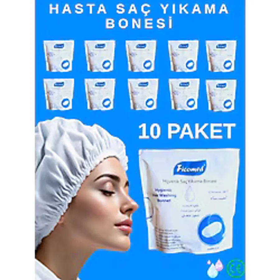 Ficomed 10 Lu Saç Yıkama Bonesi