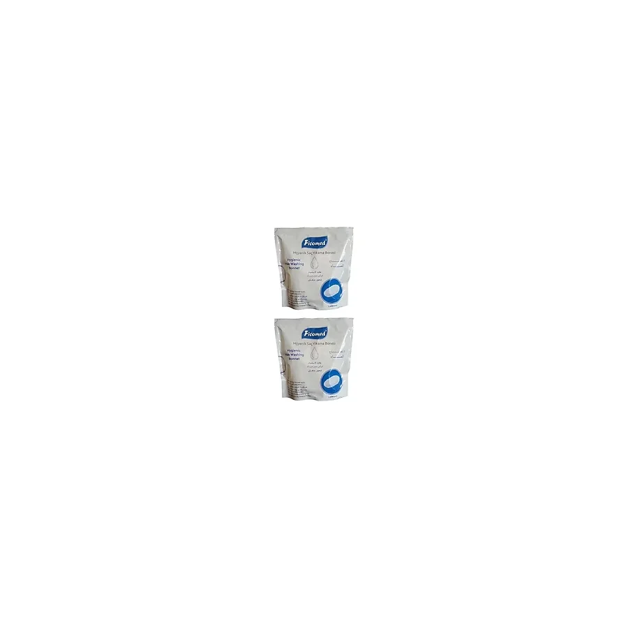 Ficomed Saç Yıkama Bonesi - Şampuanlı Bone - Tekli Paket - 2 Adet Ficomed