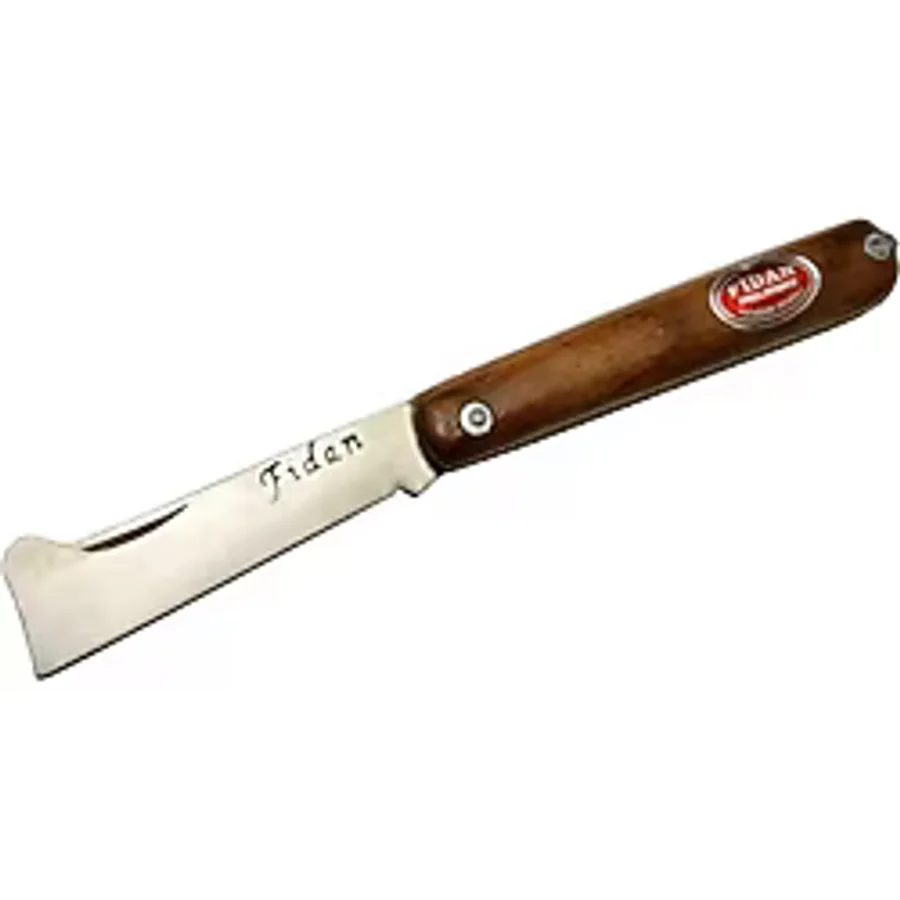 Fidan As 20 Kahverengi Bahçe Aşı Çakısı 18,5Cm - Manuel, Ahşap Sap