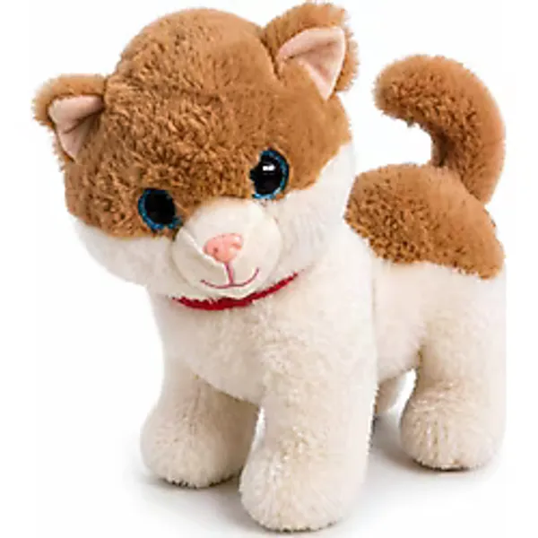Fidan oyuncak Sesli Miyavlayan Yumuşak Peluş Yavru Kedi - 22 cm İnteraktif Sevimli Oyuncu Kedi