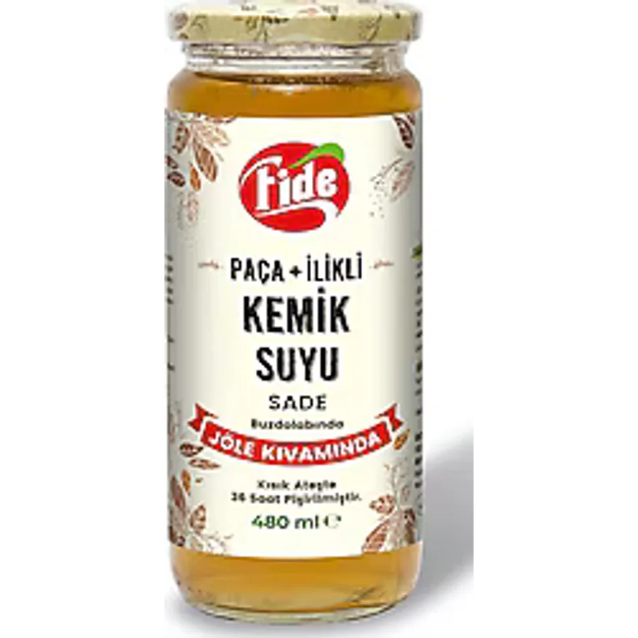 Fide Paça + İlikli Kemik Suyu Jöle Kıvamında Sade 480 ml