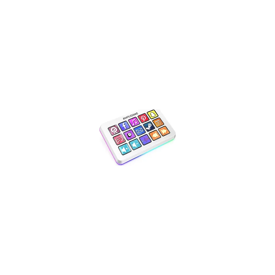 Fifine Ampligame D6 Stream Deck Beyaz Yayın Kontrolcüsü - Standart