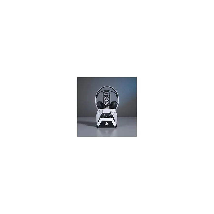 FIGURİFY Ps5 Kulaklık ve Kontrolcü Standı - Dualsense Gamepad & Headset Tutucu Oyun Aksesuarı - Beyaz - Siyah