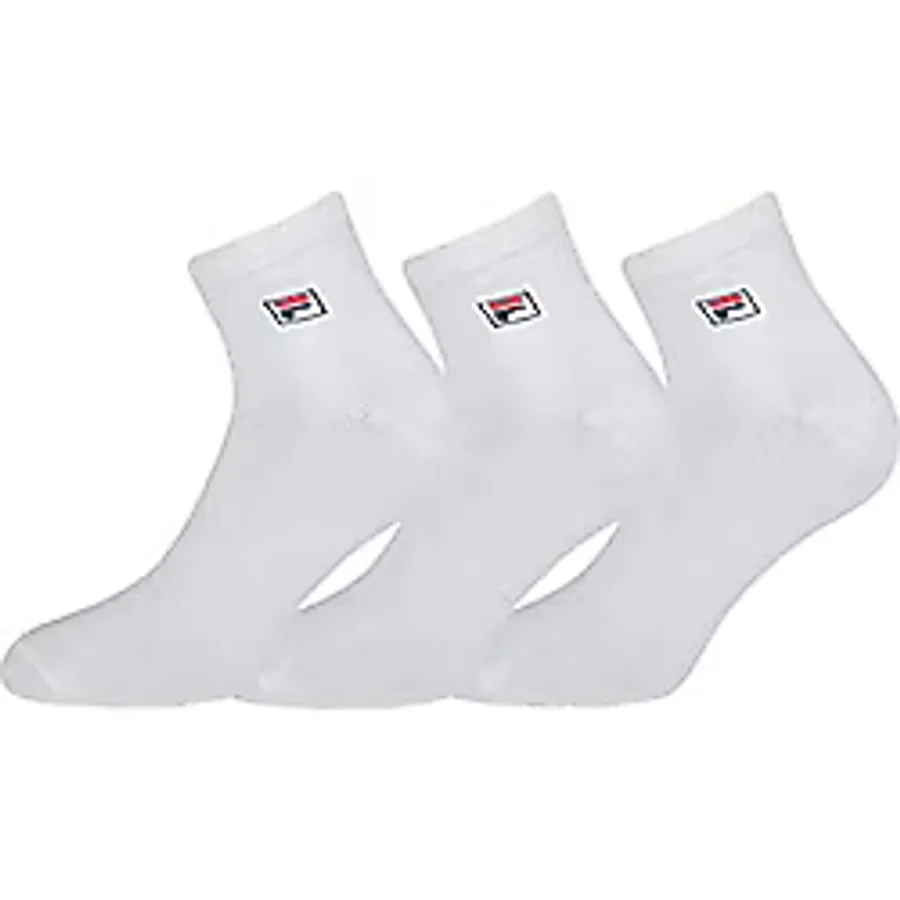 FILA QUARTER SOCKS Üniseks Yetişkin Çorap, Beyaz, 35-38