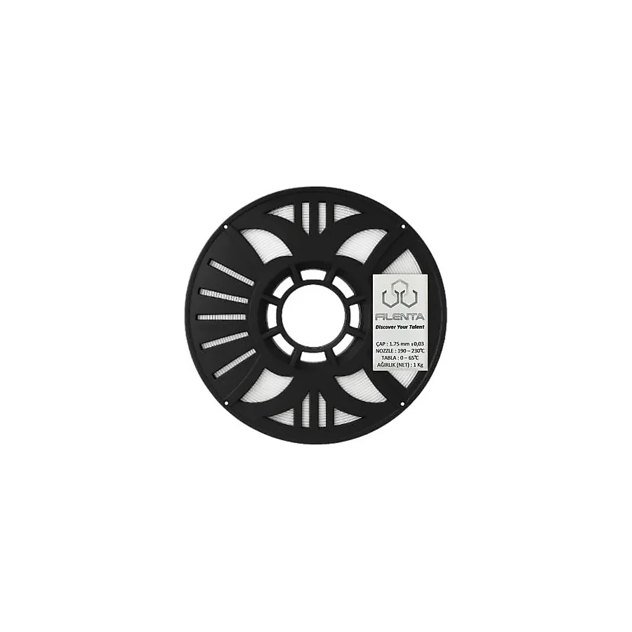 Filenta PETG 1.75 mm 1 kg Beyaz Filament