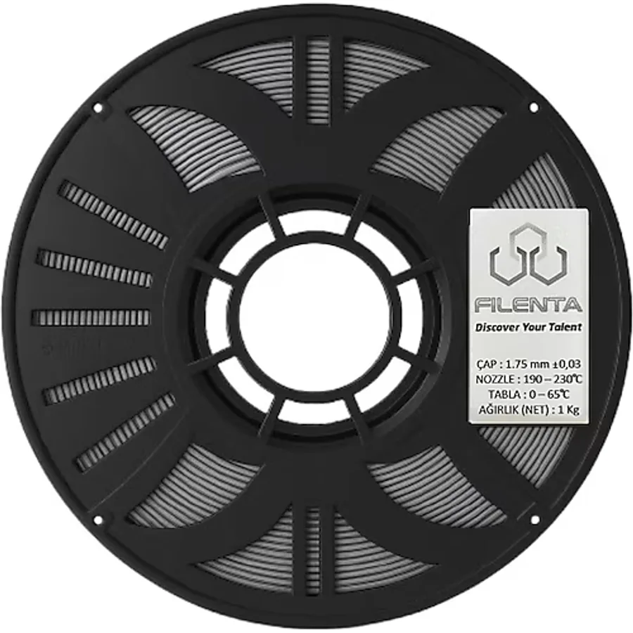Filenta PLA Premium 1.75 mm 1 kg Antrasit Filament
