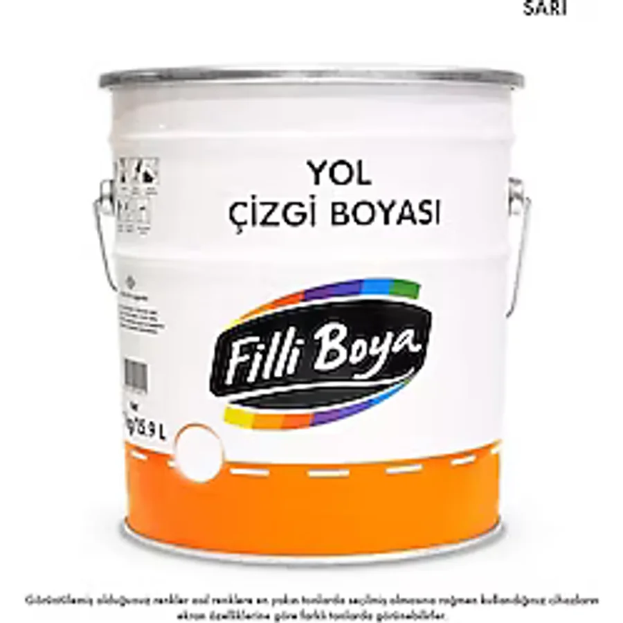 Filli Boya Solvent Bazlı Yol Çizgi Boyası 20 Kg Sarı