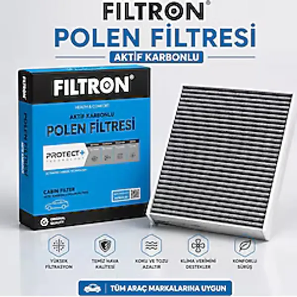 Filtron Toyota Corolla E210 1.5 125 Hp 2019-2026 Uyumlu Aktif Karbonlu Polen Filtresi