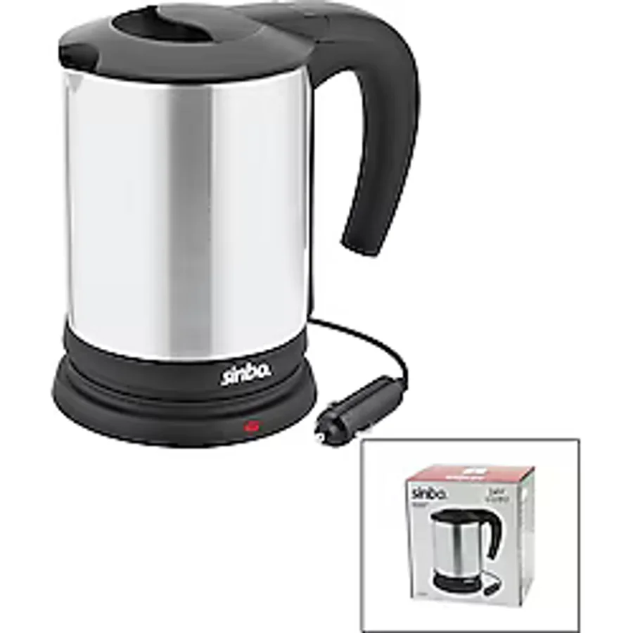 Findit SİNBO SK-8034 24V ARAÇ İÇİ KETTLE PASLANMAZ ÇELİK SU ISITICISI 0.8LT 200W ÇAKMAKLIK FİŞLİ PLASTİK