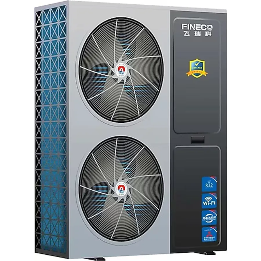 Fineco - 16 Kw Monoblok İnverter R32 Çift Pervaneli Monofaze Isı Pompası