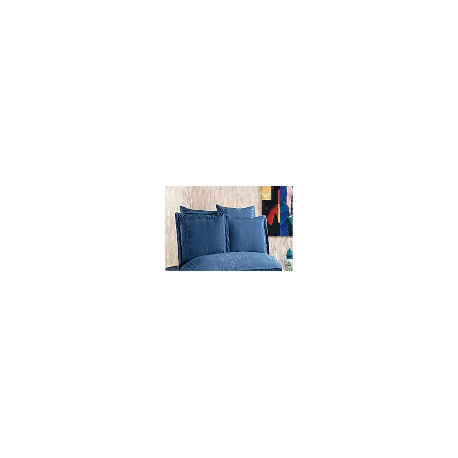 Finezza Jardin Bambu Jakar Kumaş Indigo Ikili Oksford 60X80CM Yastık KILIFI-1351 - 60 x 80 cm