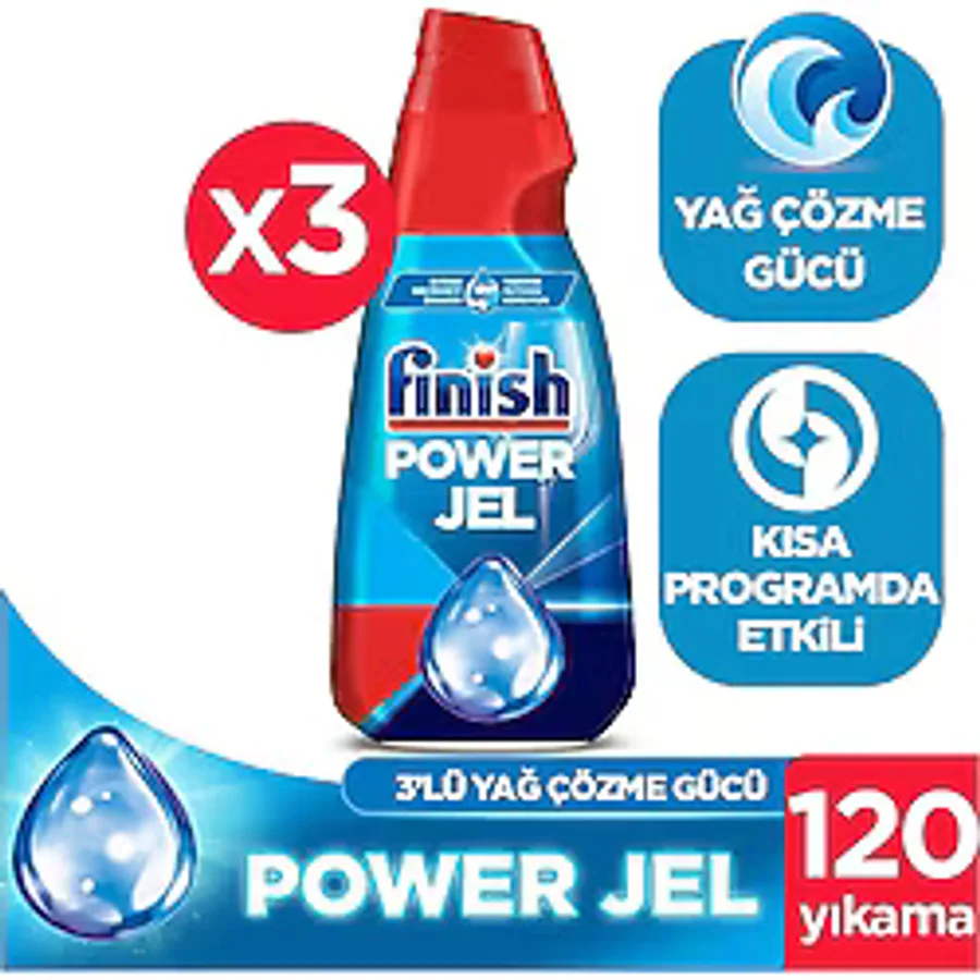 Finish Bulaşık Makinesi Deterjanı Jel 1 L x 3