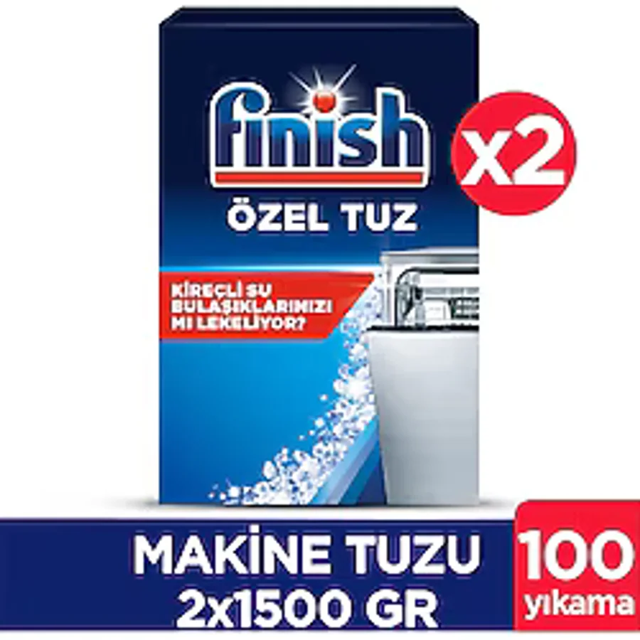 Finish Bulaşık Makinesi Özel Tuz 1500 Gr x 2
