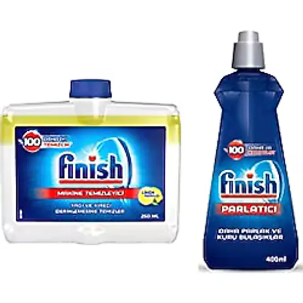 Finish Bulaşık Makinesi Temizleyici Ve Bulaşık Parlatıcısı Sıvı 250ml+400ml