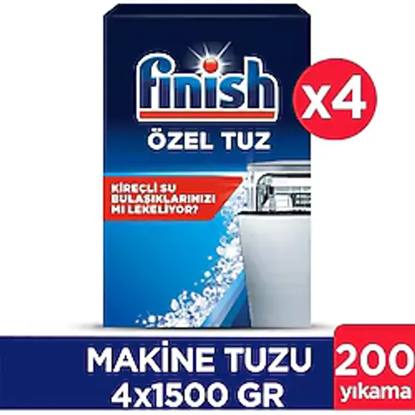 Finish Bulaşık Makinesi Tuzu Kireç Kalıntılarına Karşı Koruyucu 4 X 1500 Gr