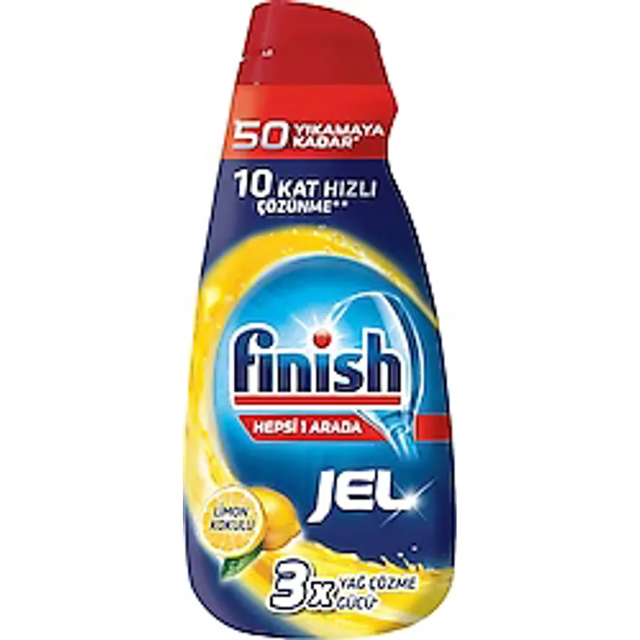 Finish Hepsi Bir Arada Konsantre Limon 1000 ml Bulaşık Jel Deterjanı