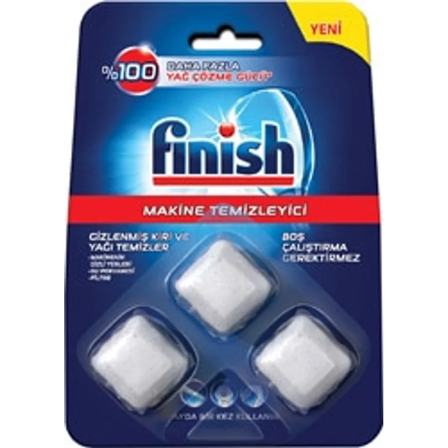 Finish Tablet 3'lü Bulaşık Makinesi Temizleyici