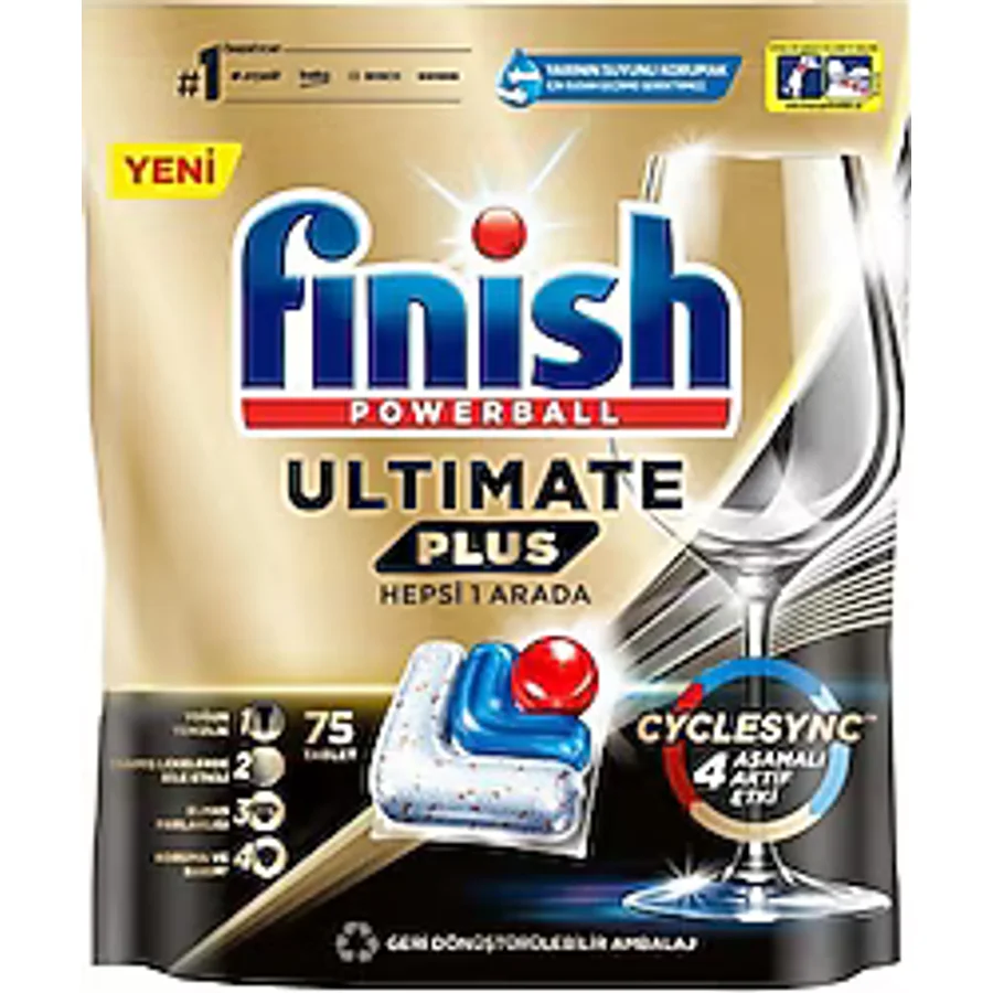 Finish Ultimate Plus Bulaşık Makinesi Tableti 75'li