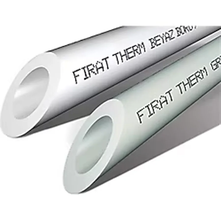 Fırat Boru PN25 Pprc Plastik Boru 32 Mm. Beyaz Temiz Su Tesisat Borusu 4 Mt.