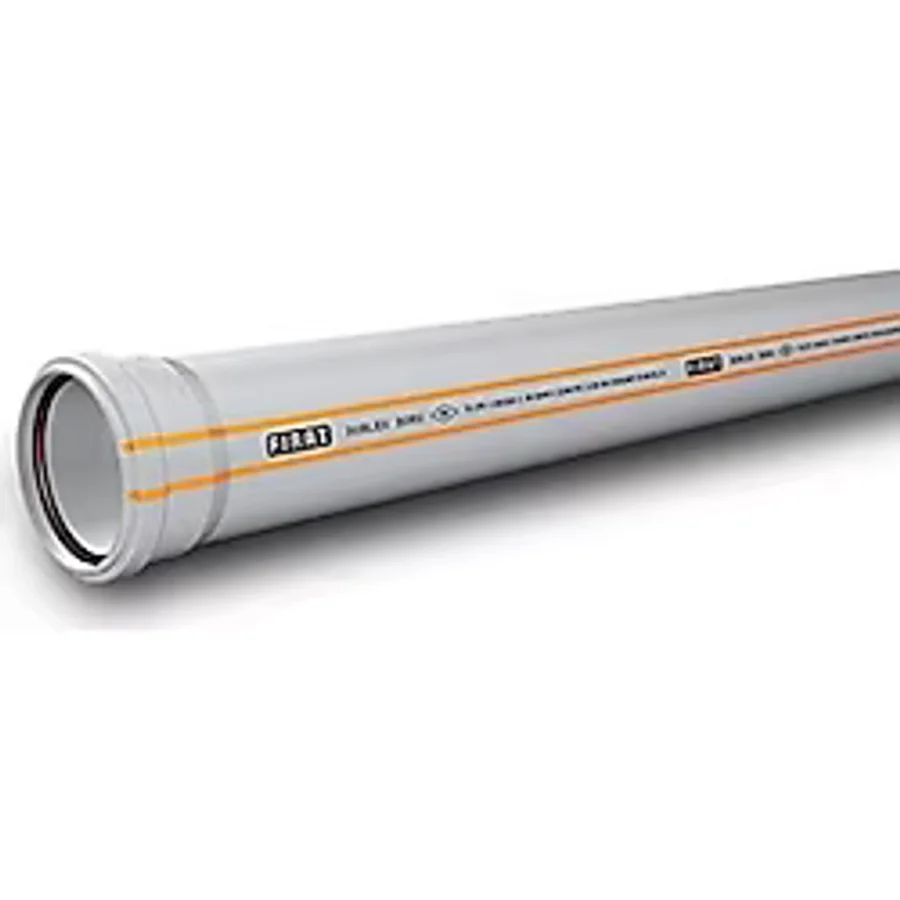 Fırat Dublex Pvc Atık Su Borusu Pimaş 100 x 2000 Mm.