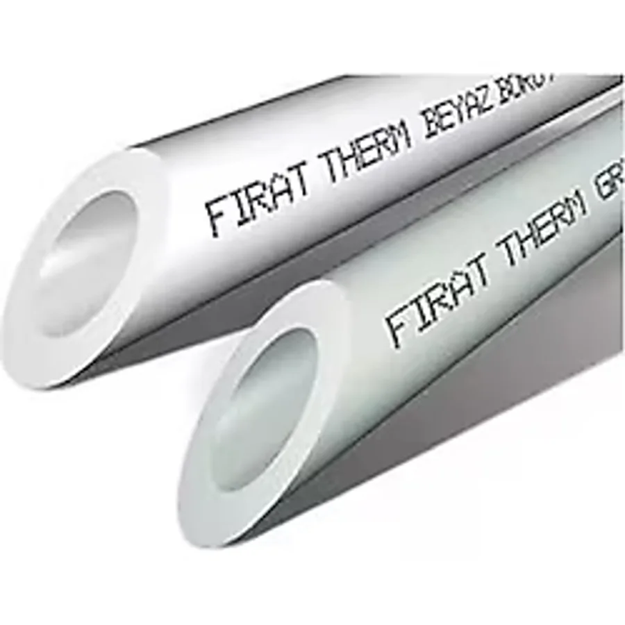 Fırat Fıratboru PN25 Pprc Boru 20 Mm. Beyaz Temiz Su Tesisat Borusu 100 Mt.