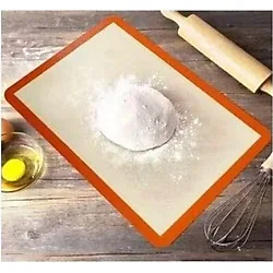 Fırınlanabilir Kendinden Yağlı Silikon Pişirme Matı Hamur Açma Matı Silpat 30x40 Cm