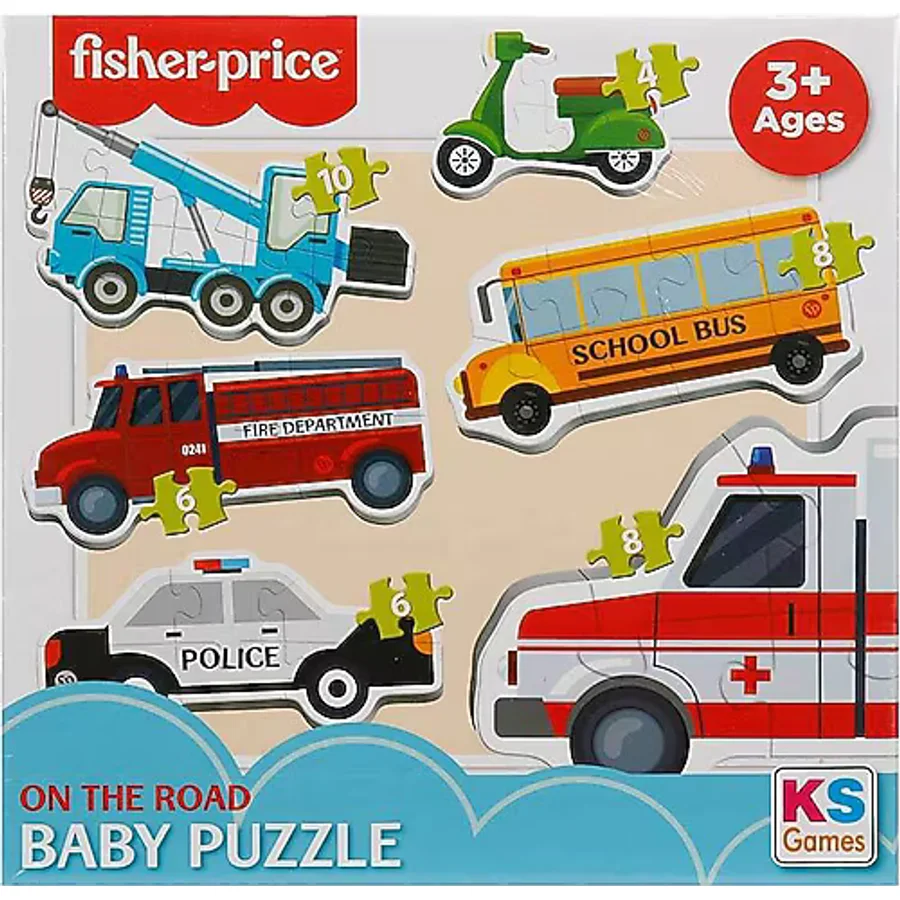 Fisher Price 6 in 1 Baby On the Road Puzzle 13414