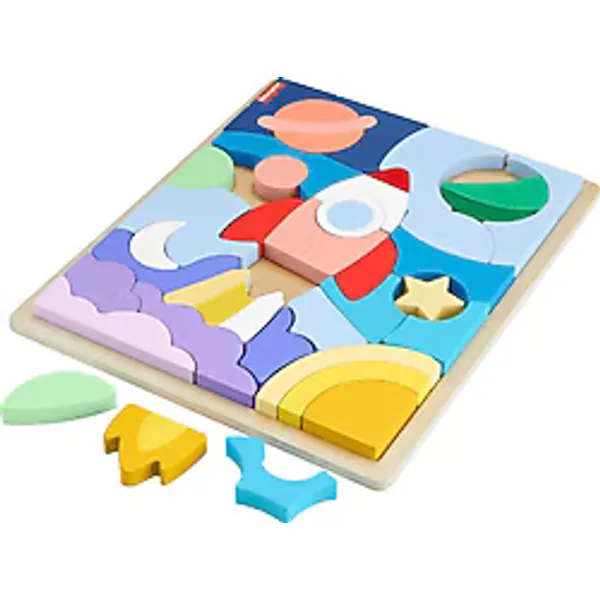 Fisher Price Ahşap Uzay Yapboz HXY42