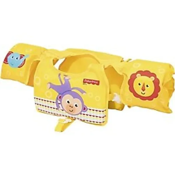 Fisher-Price Köpük Can Yeleği Sarı Renkli Eğlenceli Hayvan Temalı 3-6 Yaş Çocuklar İçin