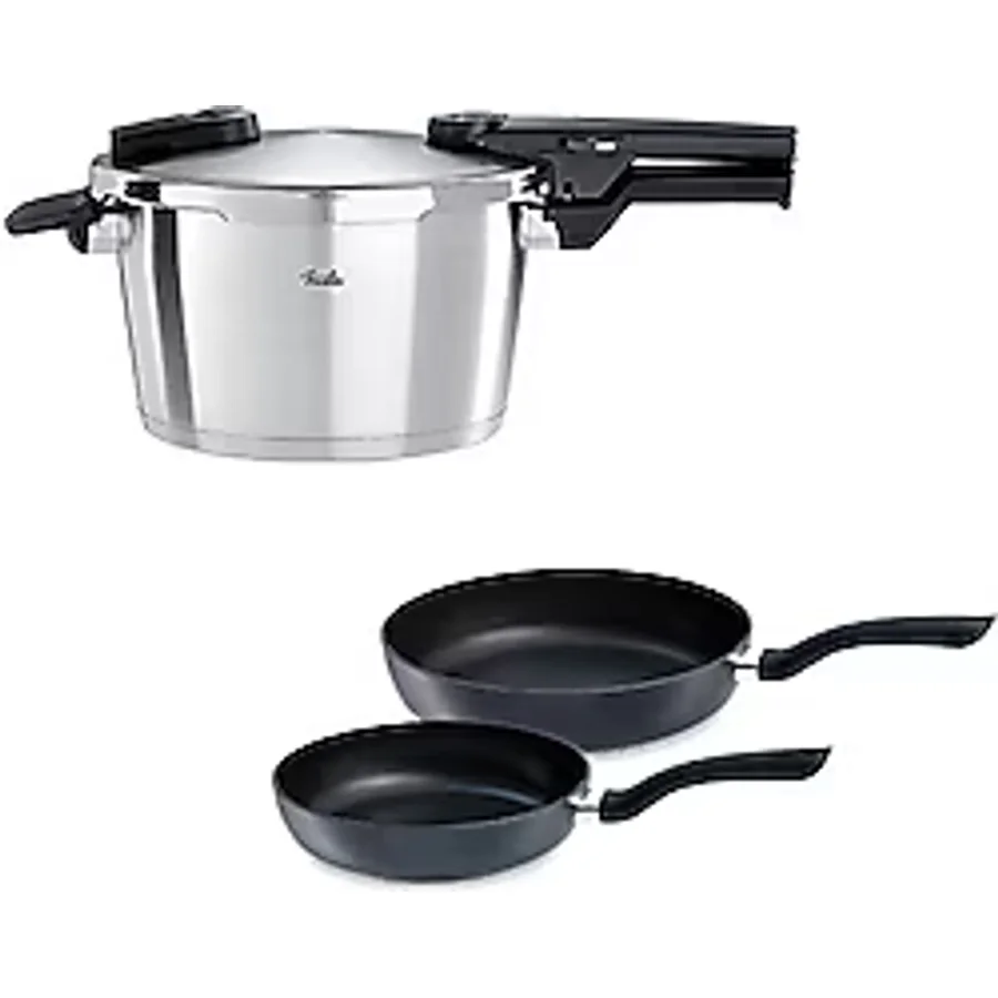 Fissler Vitaquick Premium 4.5 lt Düdüklü Tencere + Tava Set