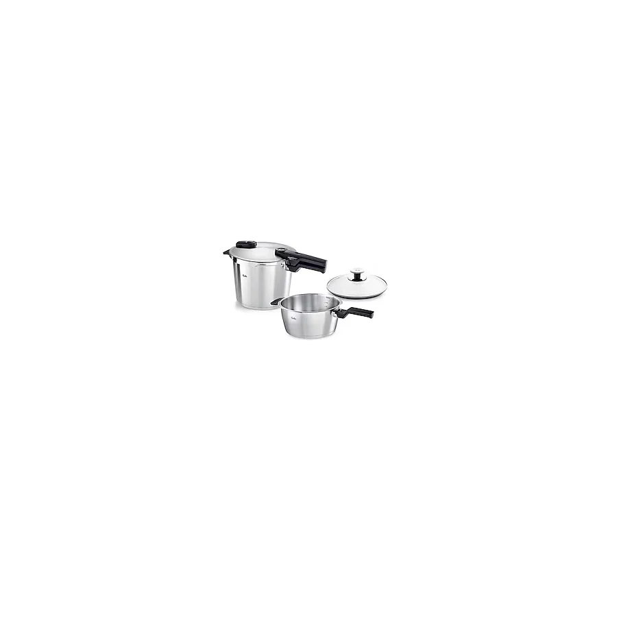 Fissler Vitaquick Premium Cam Kapaklı 6 lt + 3.5 lt Düdüklü Tencere Seti