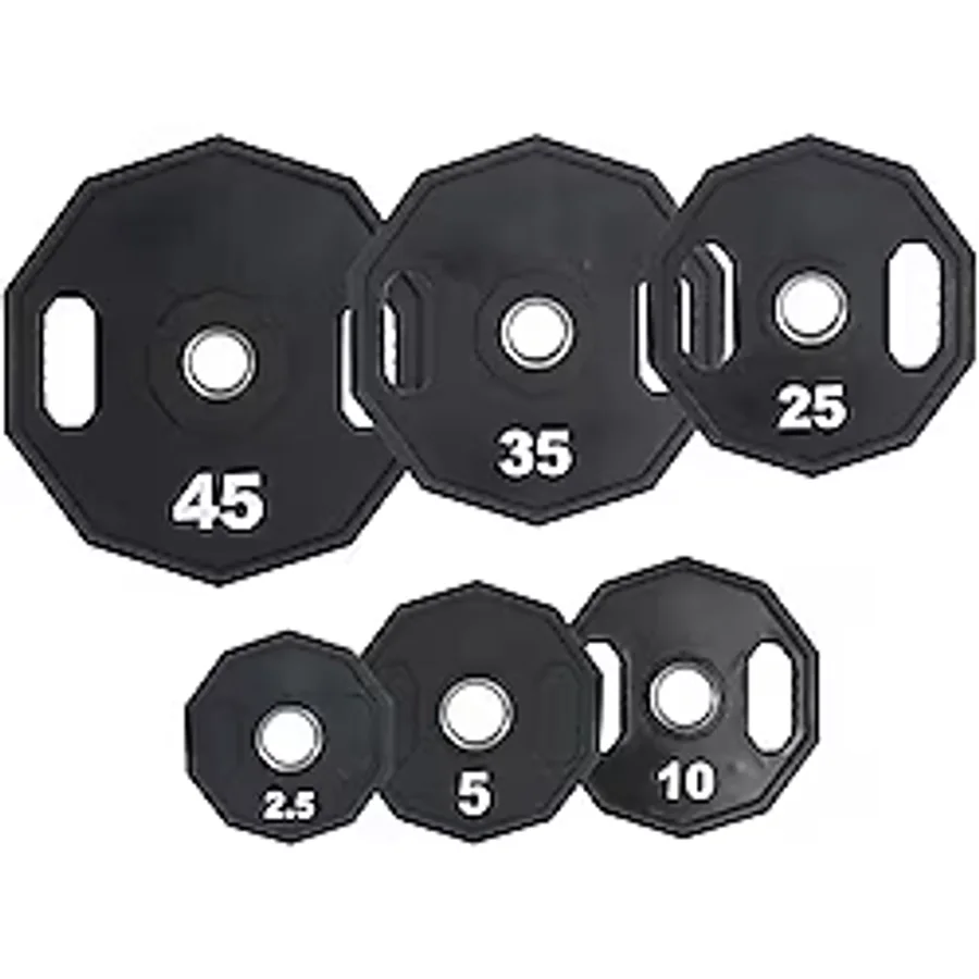Fitness First Üretan Kavrama Ağırlık Plakası 1,1-20,4 kg, Siyah (F1RGWP 2,3 kg)