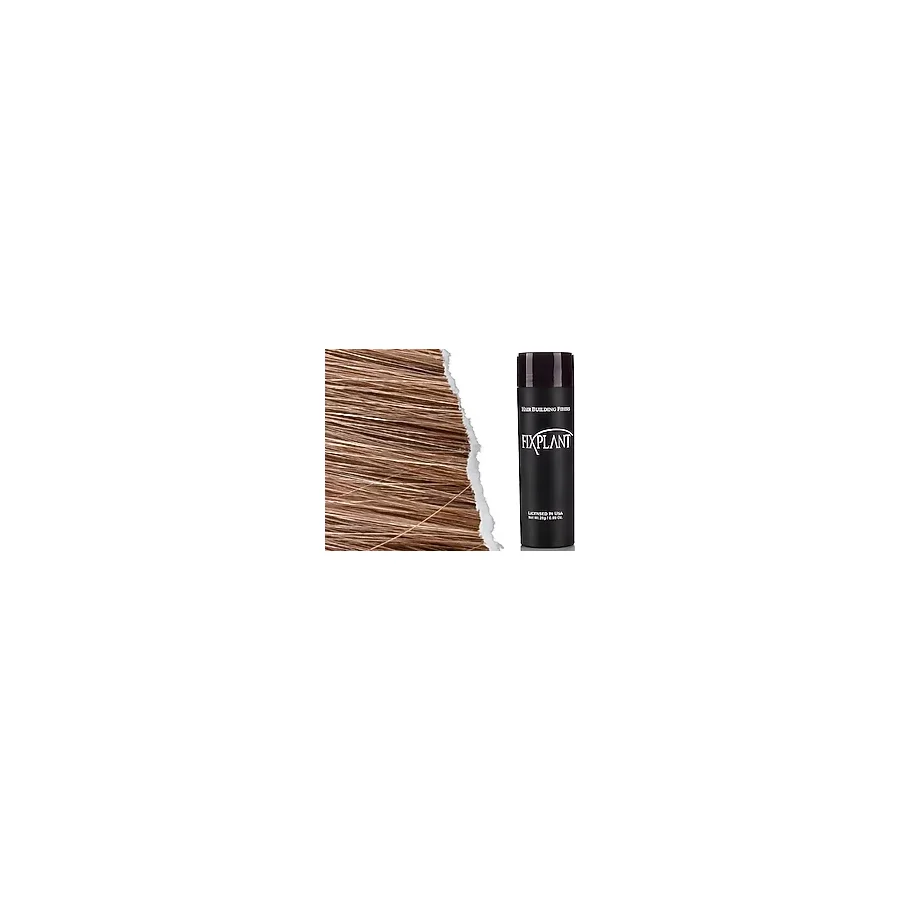 Fixplant Saç Dolgunlaştırıcı Topik 28 Gr. - Seyrek Saçlar için Saç Tozu - Fixplant Saç Fiberi - Açık Kahve