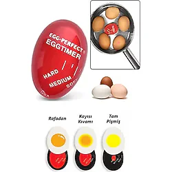Flaizhen Renk Değiştiren Yumurta Zamanlayıcı Yumurta Haşlama Derecesi Dublör Yumurta Pişirme Aleti Egg Timer