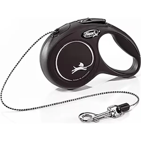 Flexi New Classic 3 m İp Xsmall Siyah Otomatik Köpek Tasması