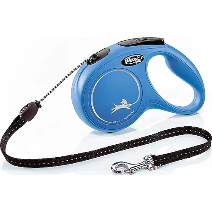 Flexi New Classic 5 m İp Medium Mavi Otomatik Köpek Tasması
