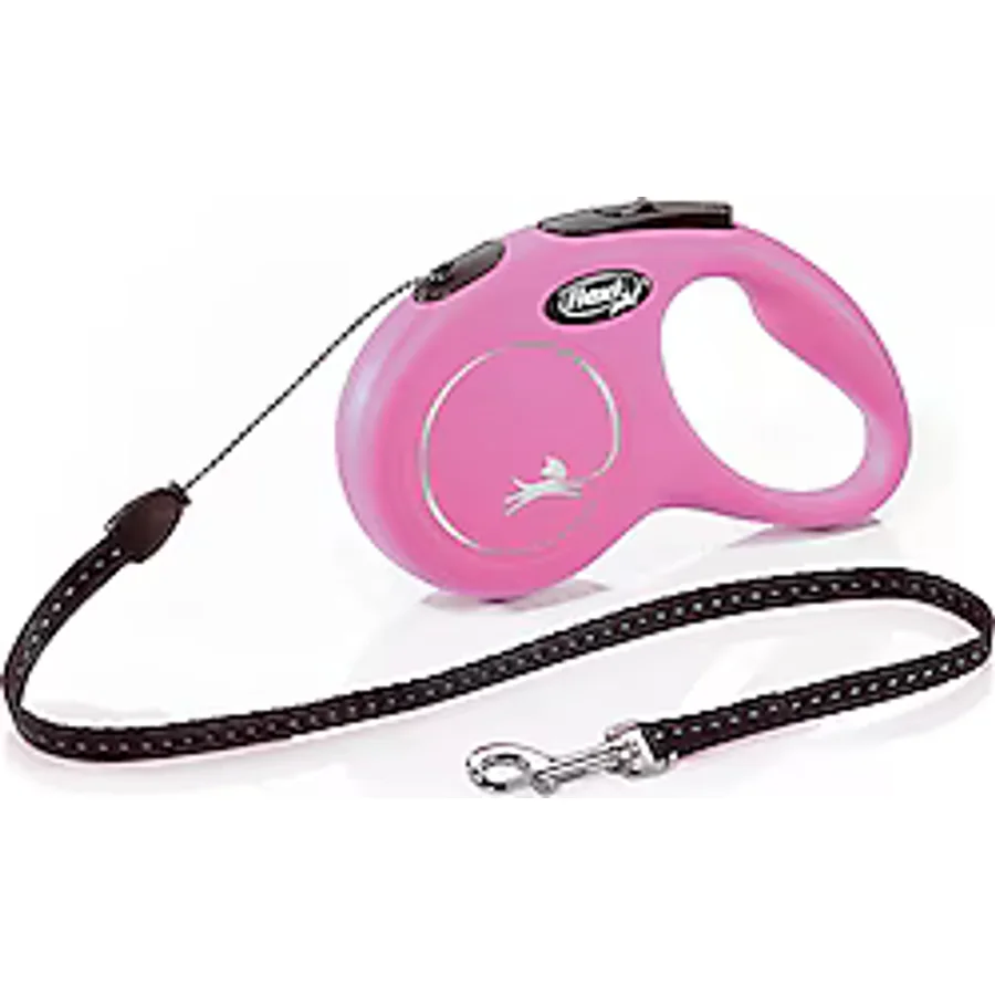 Flexi New Classic 5 m İp Small Pembe Otomatik Köpek Tasması