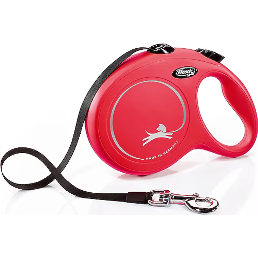 Flexi New Classic 8 m Şerit Large Kırmızı Otomatik Köpek Tasması