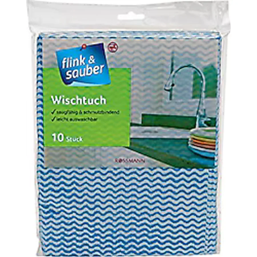 Flink&Sauber 38x50 cm 10'lu Genel Temizlik Bezi