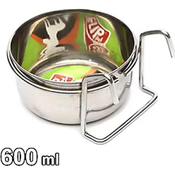 Flip Askılı Metal Kuş Yemliği 600 Ml, 20 oz