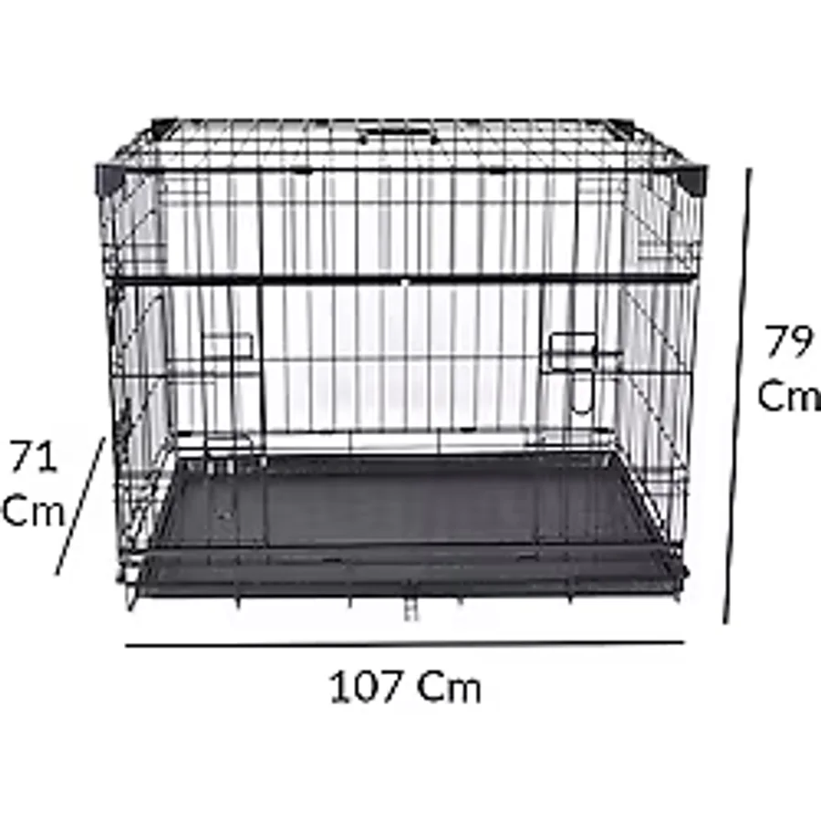 Flip Pet Katlanır Tel Köpek Kafesi 107 cm