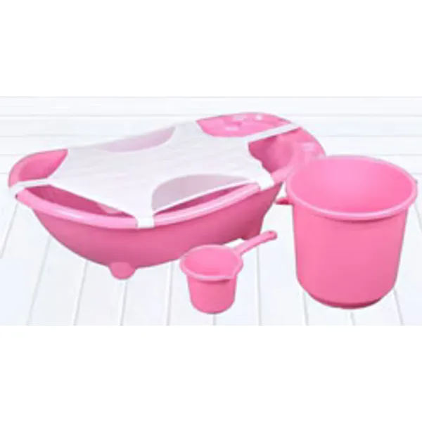 Flipper Bebek Banyo Küvet Seti 5 Parça Pembe