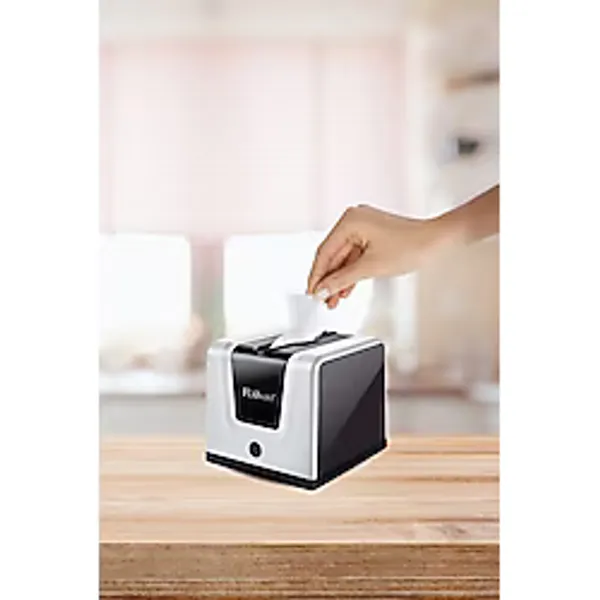 Flora Modern Peçetelik, Dekoratif Peçete Dispenseri Ve Düzenleyicisi F290 Beyaz